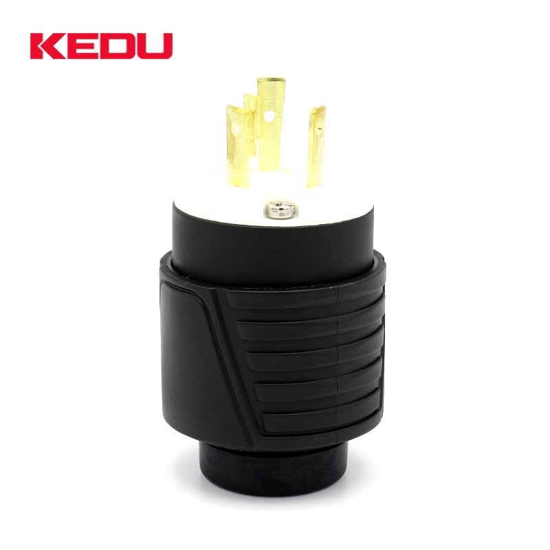 KEDU Industrial Grade 20amp 277V AC NEMA L7-20P Plug Locking Twist Lock Plug for Generator Power