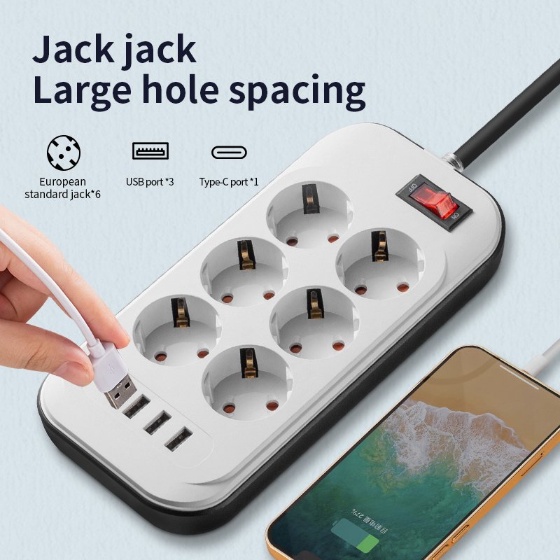 Electrical Plugs And Sockets Lamp Socket 220V European Socket With Usb