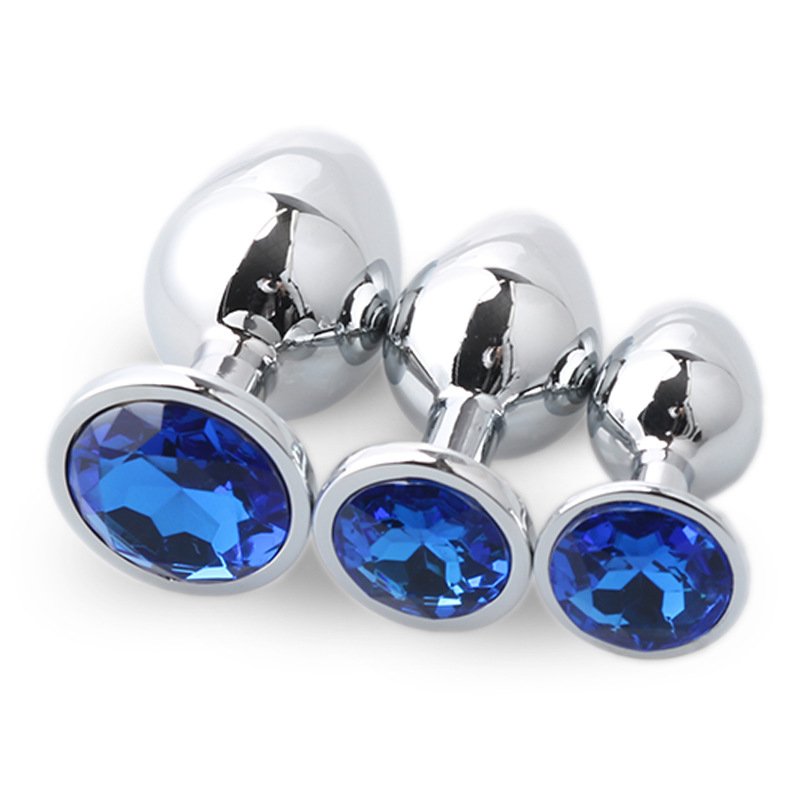 3Pcs/Set S M L Metal Anal Plug Stainless Sexy Toy Anal Dildo Fetish Adult Sex Toy Anal Butt Plug For Men