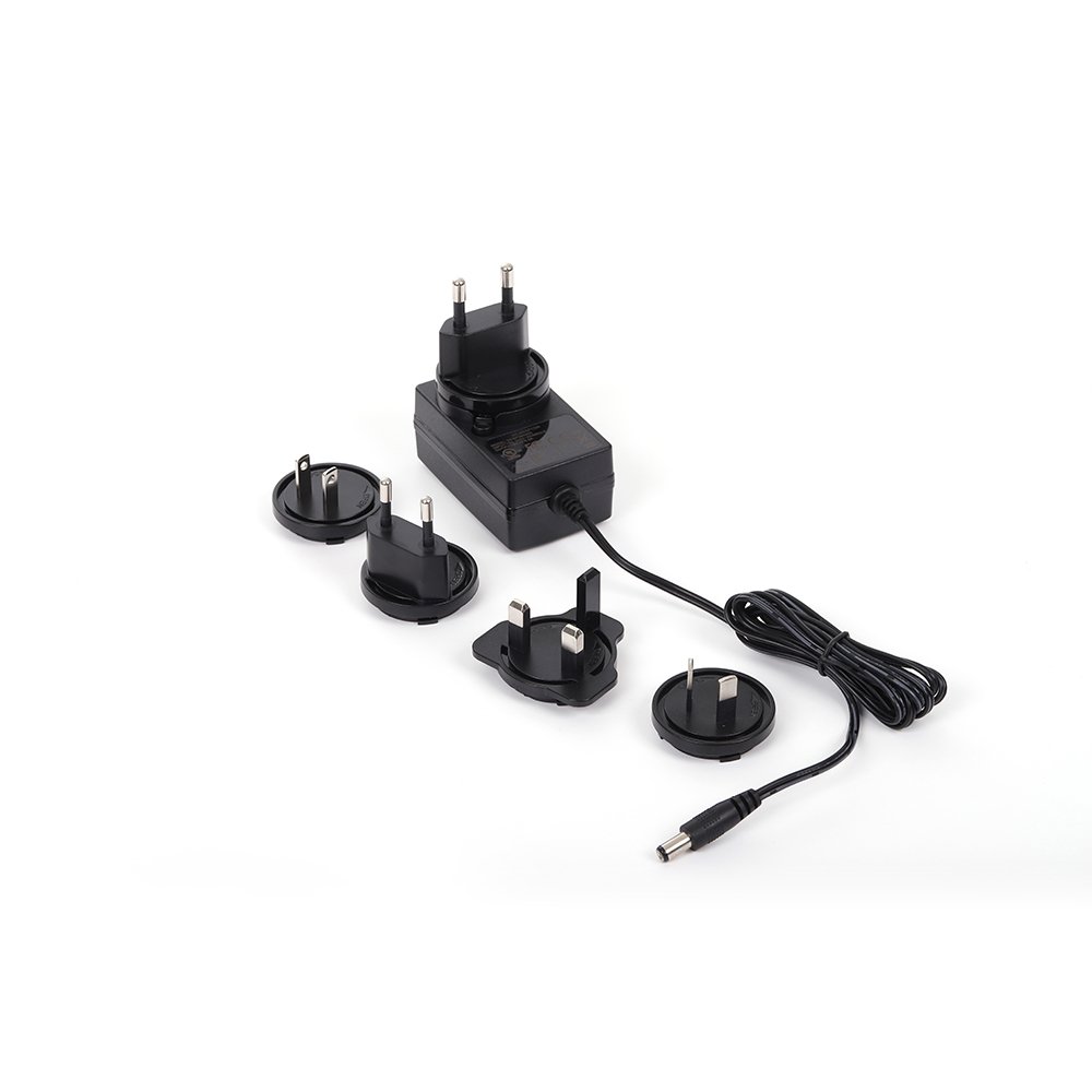 Interchangeable AC Plug Clip power adapter 12V 1.67A 20w 5V 3A 15W 5V 5A 25w 12 Volt 1 Amp 12 Volt 2 Amp 12W 24w