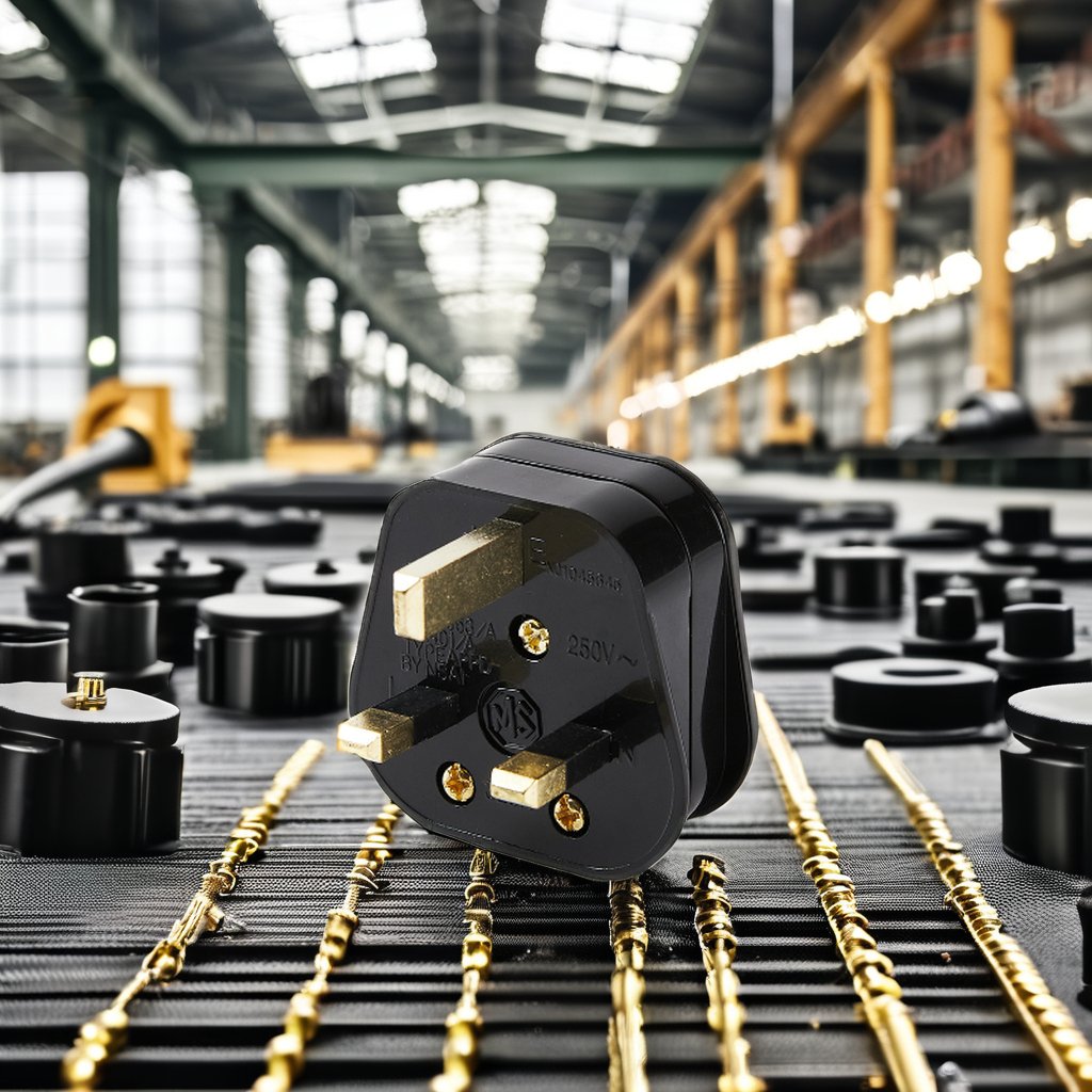 United Kingdom 13A Industrial Wiring with Fuse Plug 3 Pin Power Cord for Saudi Arabia Malaysia UK-for Domestic & Industrial Use