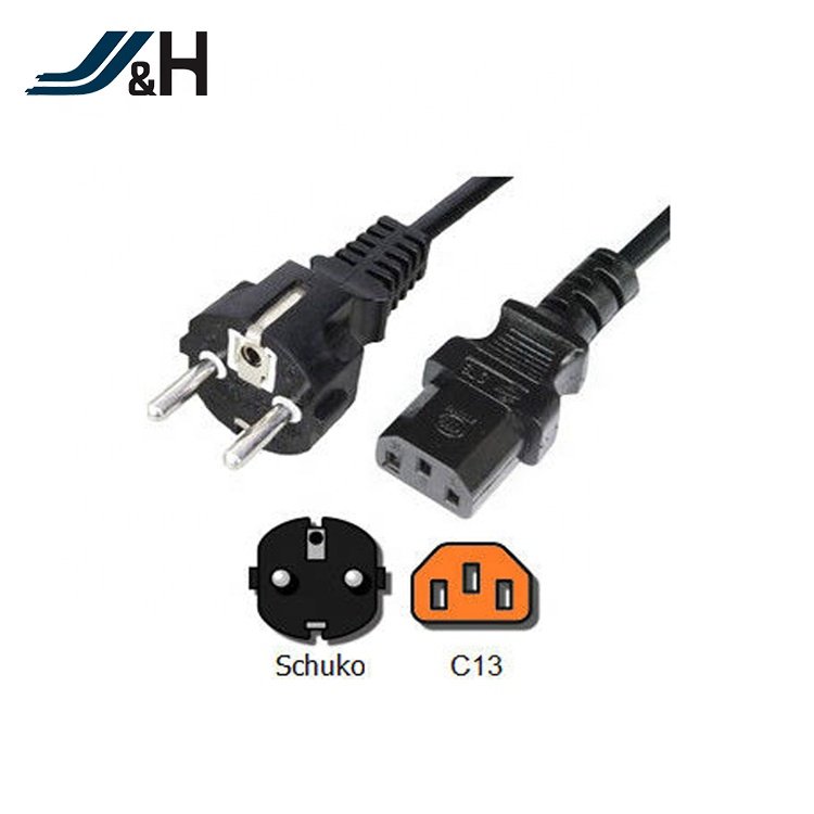 Europe Schuko Plug 2.5A 250V Power Cord 20M