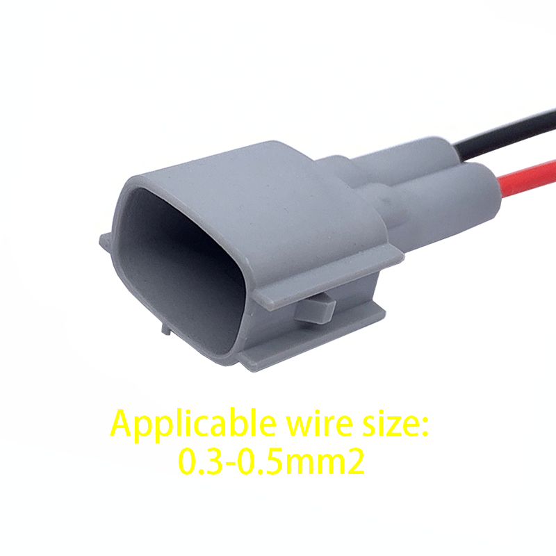 2 Pin Auto Fuel Injector Plug Female Male Electronic Connector Wire Harness 6189-0611 90980-11875