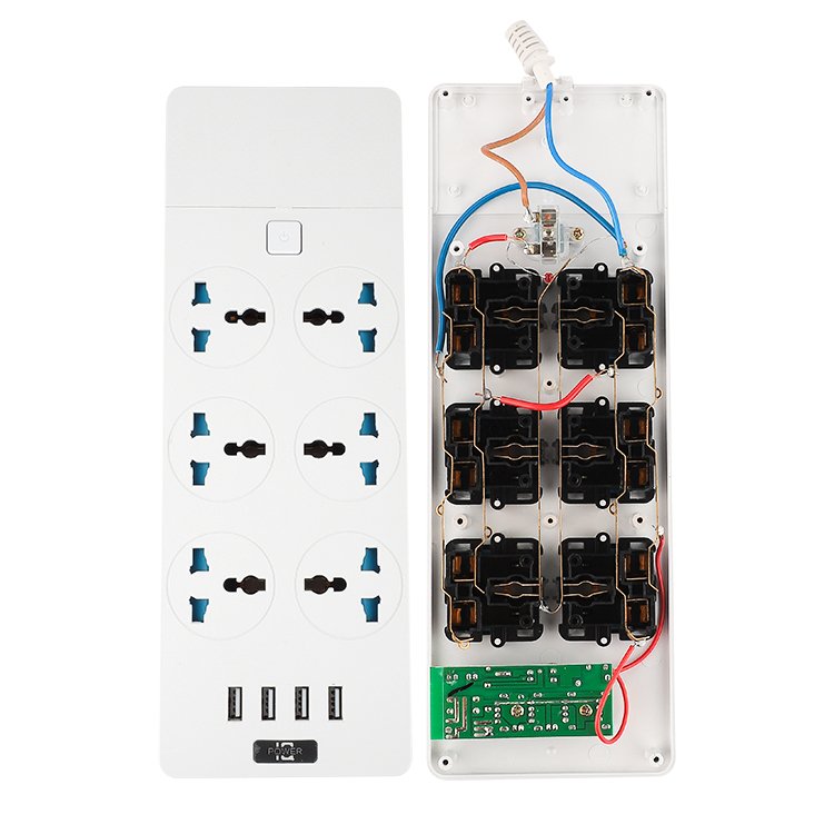 Wholesale Reasonable Price 16a Rated Current Smart Multifunction Plug Power Strip For Household