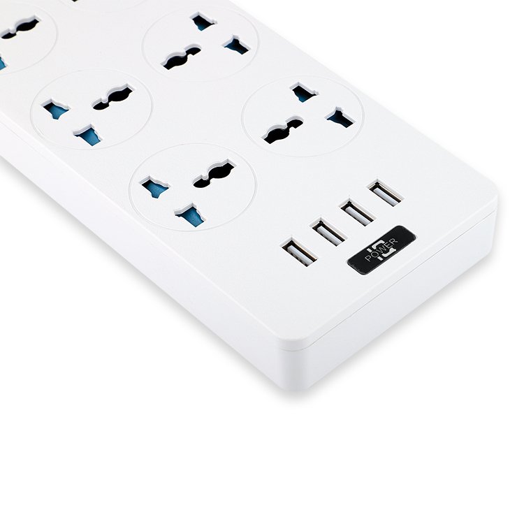 Wholesale Reasonable Price 16a Rated Current Smart Multifunction Plug Power Strip For Household