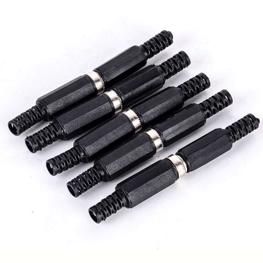 DC Power Jack Plugs Male Female Socket Adapter Connectors 2.1mm x 5.5mm For Projects Disassembly Female Male Plug
