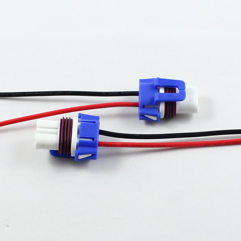 Car light H11 H8 H9 881 Female Ceramic Connectors Socket Pigtails H1 H3 9005 HB3 9006 HB4 H7 LED Bulb Holder Adapter Plug