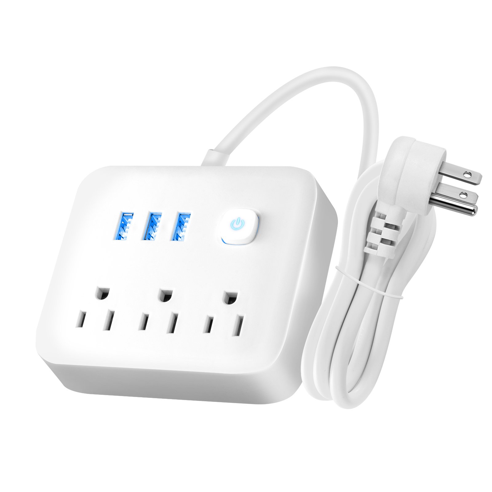 3 Outlet US Plug ETL FCC Power Strip with 3 USB Ports