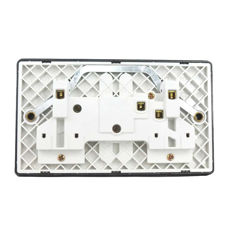 ABUK 220v 13Amp 2 gang multiple luxury lucky uk british standard electrical wall plug sockets and light switches