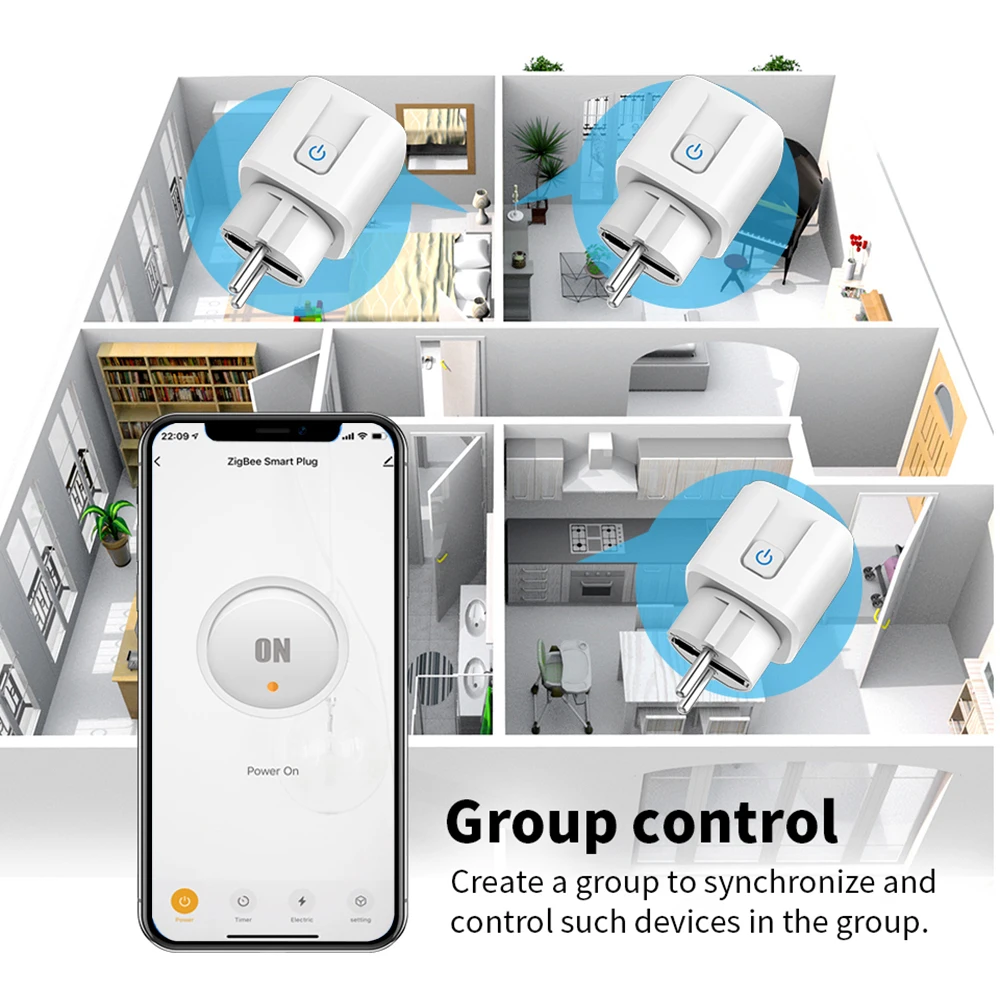 Socket Plug Wif Smart Controlled Power Socket Tuya Smart Life APP Remote Control Alexa Voice Control Outlet Smart Wireless
