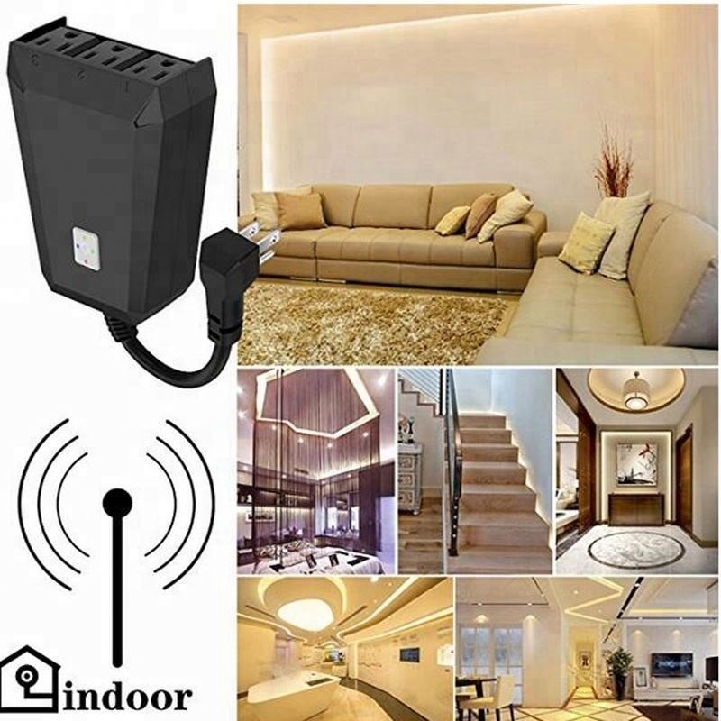 IP44 Waterproof outdoor wifi wireless Remote Control 110v/220v 10A app smart plug Outlet 3 AC electrical wifi socket outlet