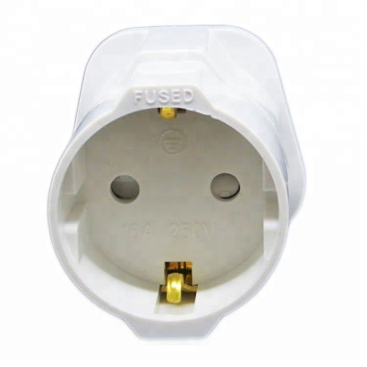 EU Schuko Plug To UK Adapter Travel Adapter