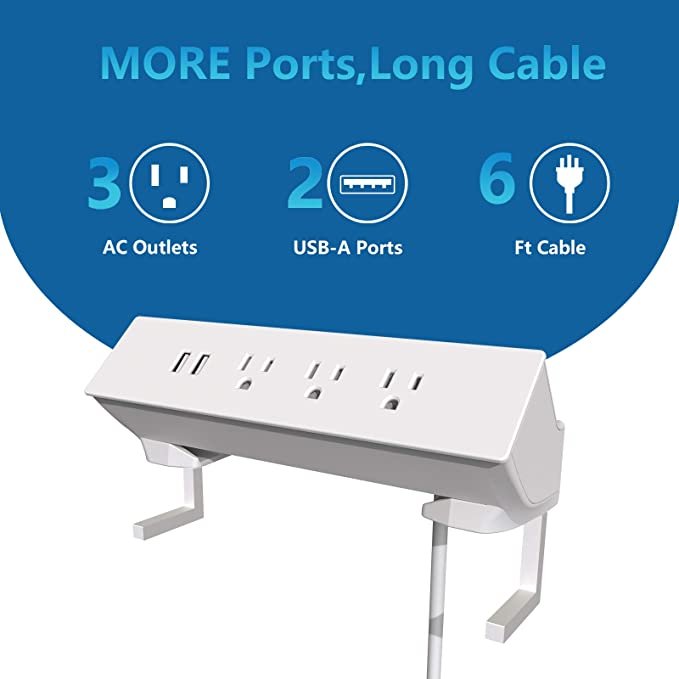 UL listed electrical socket tabletop usb outlet socket 125v american three pin plug outlet