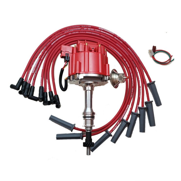 Red Distributor And 8.5mm Spark Plug Wires for Ford 351400 429 460