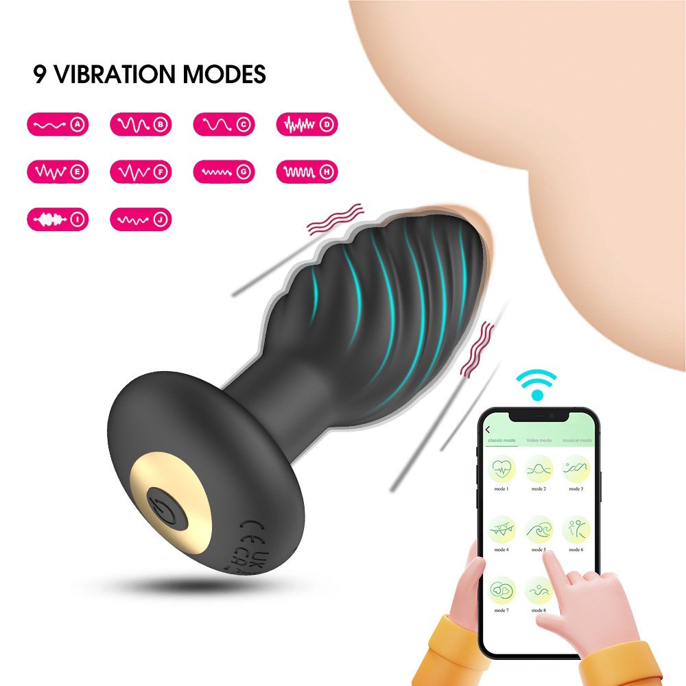 New Remote Control Vibrating Anal Plug Butt Plug Prostate Massager Anal Masturbate Vibrator Toys For Couples