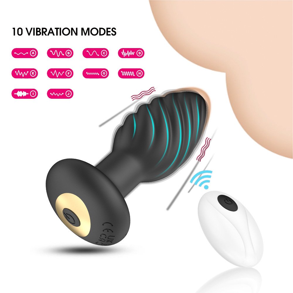 New Remote Control Vibrating Anal Plug Butt Plug Prostate Massager Anal Masturbate Vibrator Toys For Couples