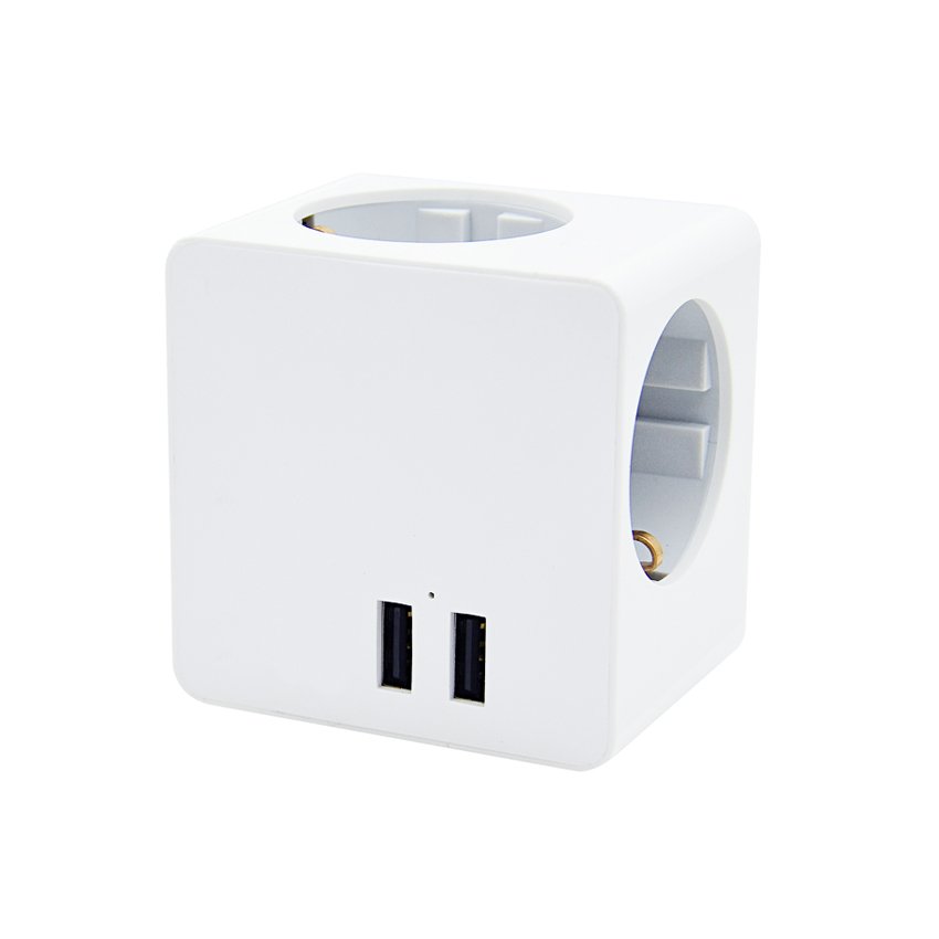 Hot Extension Socket Magic cube shape outlet Mini Cute Cube Square Plug Europe standard 3 - 4 ways Power Cube&strip with plug
