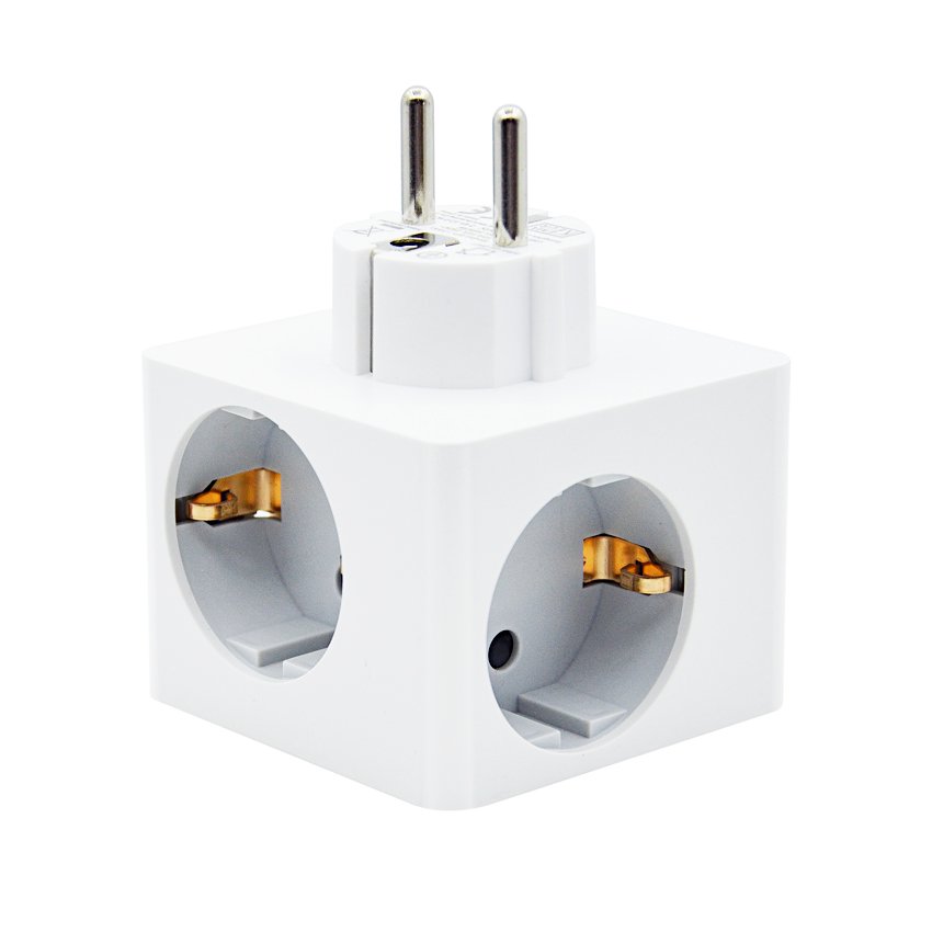 Hot Extension Socket Magic cube shape outlet Mini Cute Cube Square Plug Europe standard 3 - 4 ways Power Cube&strip with plug