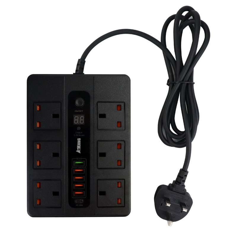 Standard Power Socket with USB Extension Cord plug socket EU AUS UK US plug socket