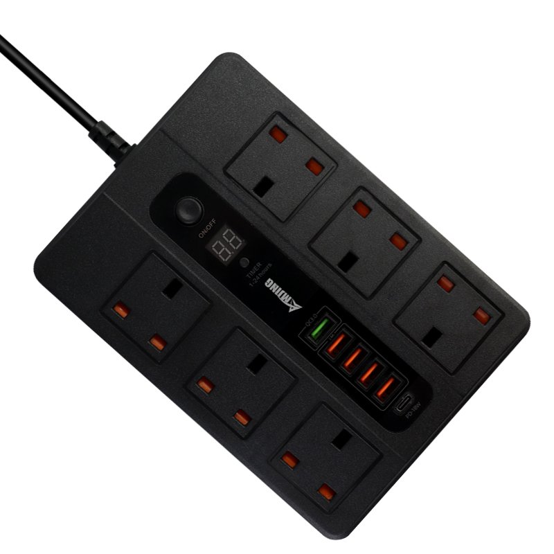 Standard Power Socket with USB Extension Cord plug socket EU AUS UK US plug socket