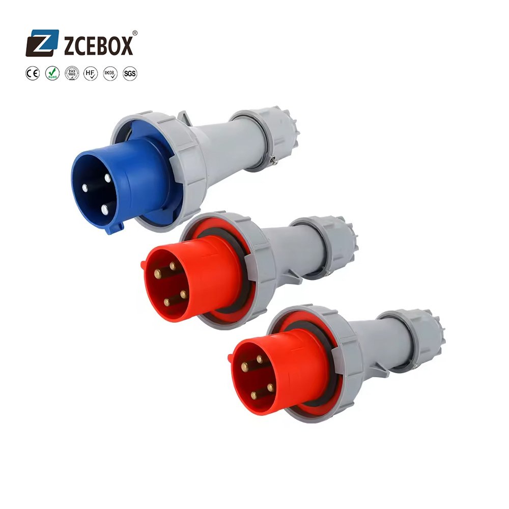 ZCEBOX 3PIN 16A New Waterproof and Dustproof Plug and Socket Industrial Power Wiring Connector