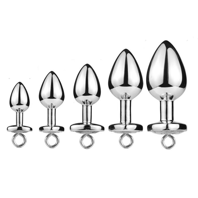 XS/S/M/L/XL Metal Mini Anal Plug Pull Ring Sex Toy Jewelry Extra Large Butt Masturbation For Female Male