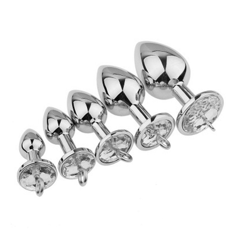 XS/S/M/L/XL Metal Mini Anal Plug Pull Ring Sex Toy Jewelry Extra Large Butt Masturbation For Female Male
