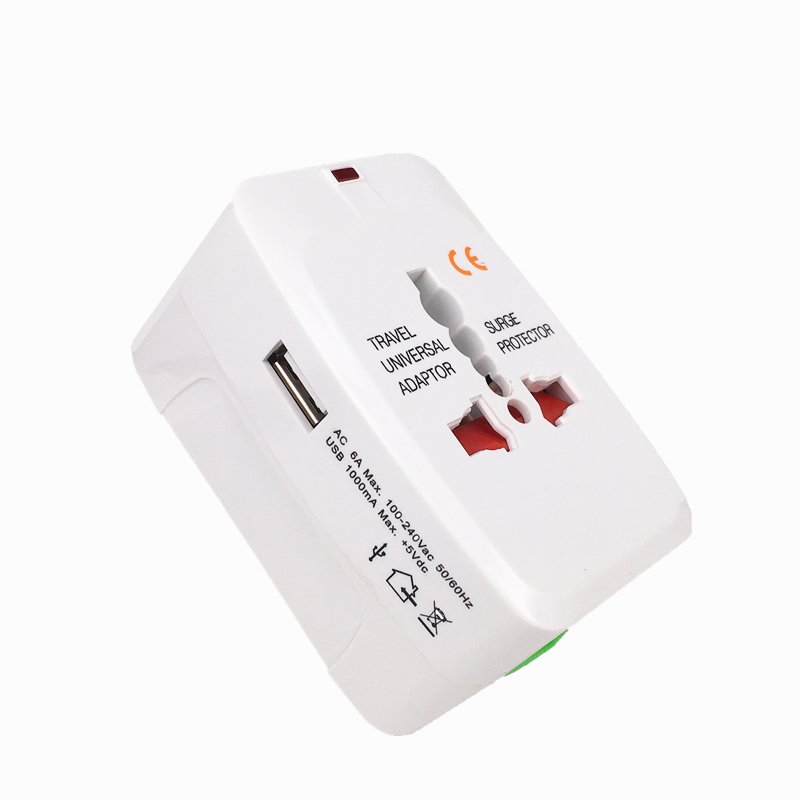 Portable 10A power all in 1 Universal international travel adapter socket 931l european travel plug adapter with 1USB 2USB