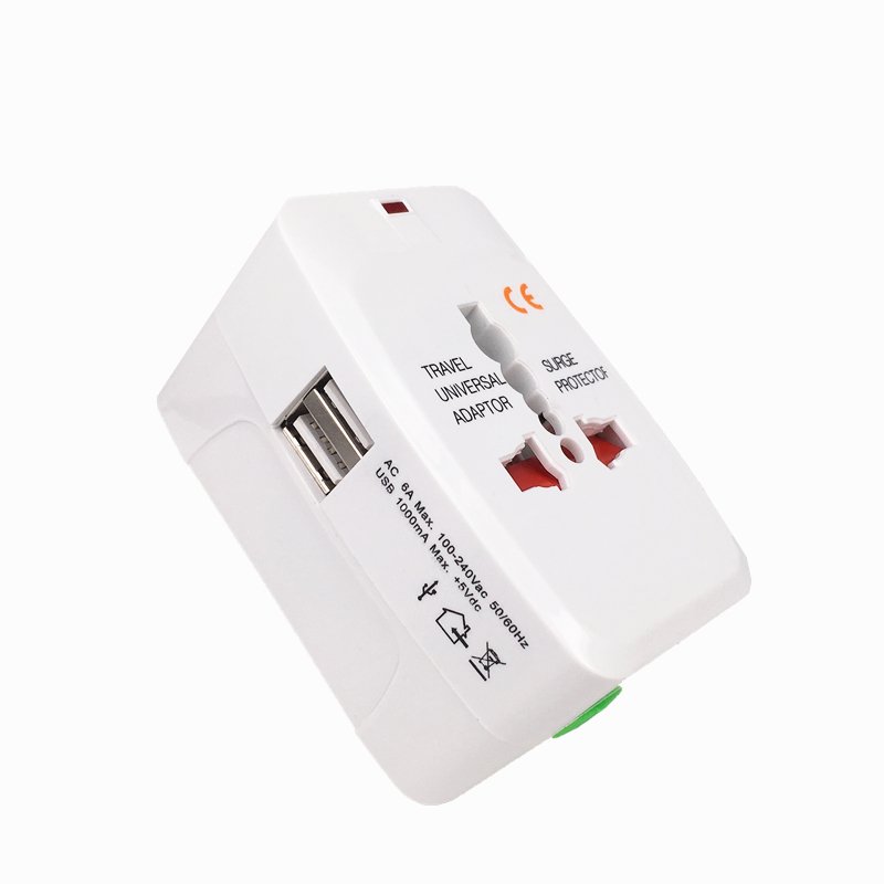 Portable 10A power all in 1 Universal international travel adapter socket 931l european travel plug adapter with 1USB 2USB