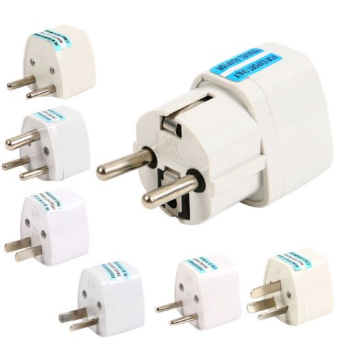 International universal travel mains adapter European saa uk usa 2 pin 3 pin power Converter Plug