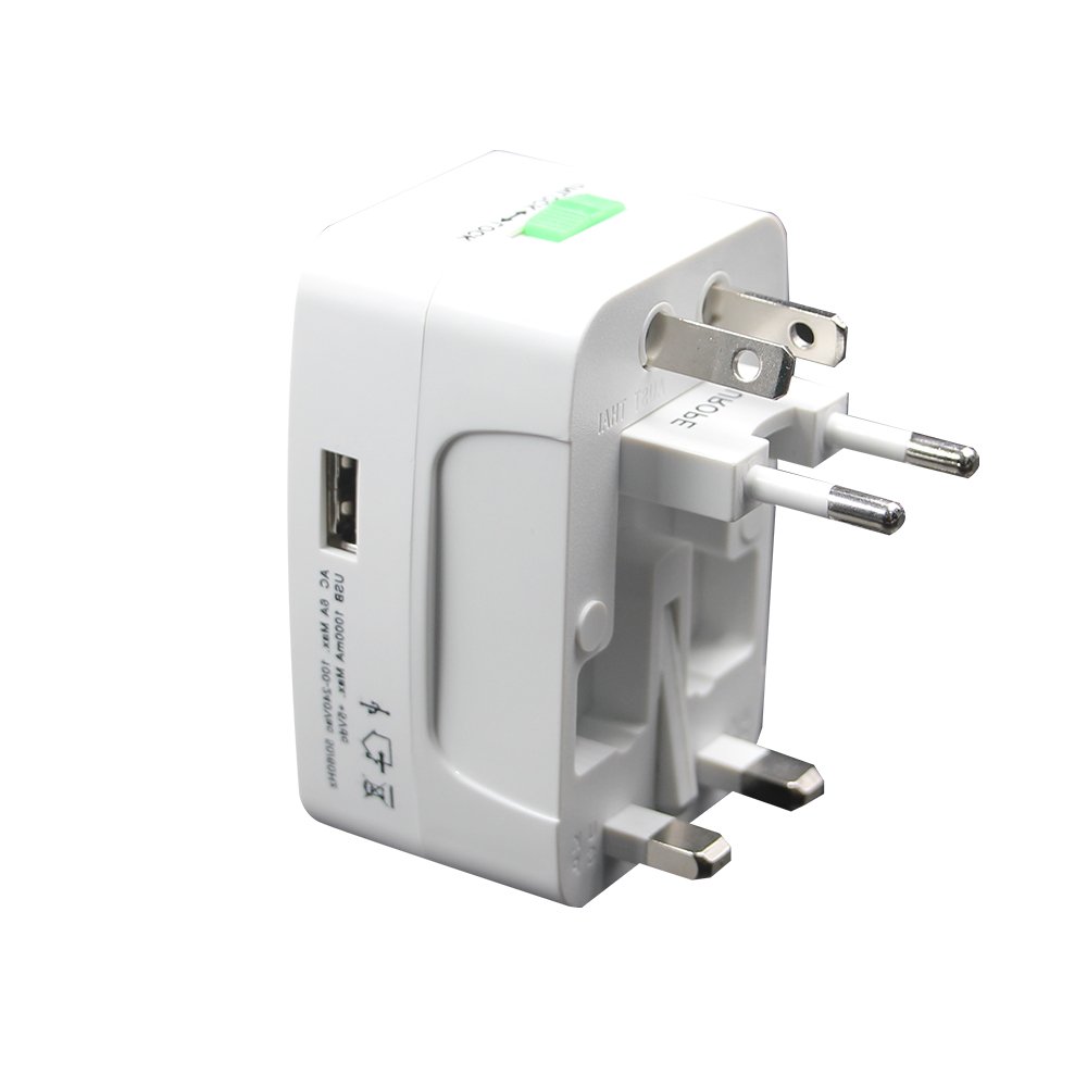 International universal travel mains adapter European saa uk usa 2 pin 3 pin power Converter Plug