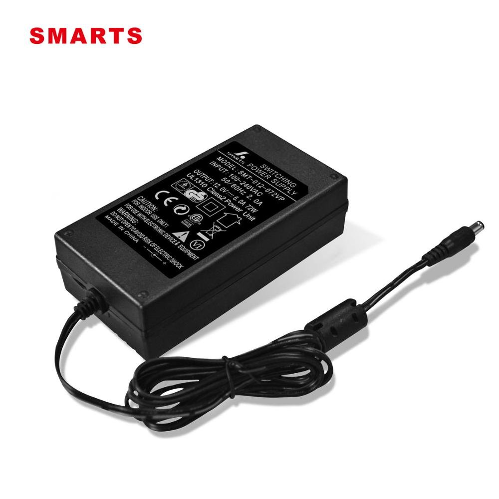 intertek 12v 6a power supply 72w christmas tree adapter US plug