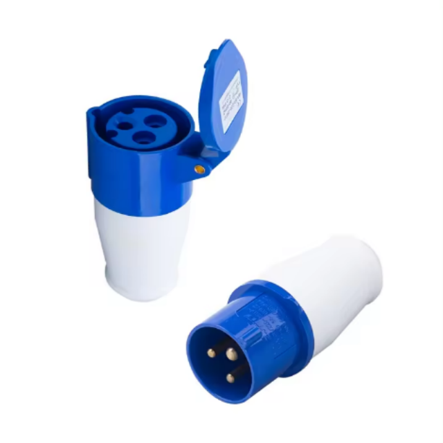 3 CORE, connect socket, industrial plug, 380V, IP44, 63A industrial socket plug