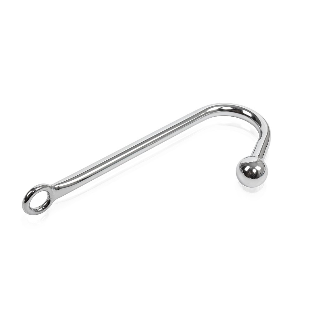 BDSM Prostate Massager Stainless Steel Metal Anal Ball Butt Plug Dilator Anal Hook with Anal Beads