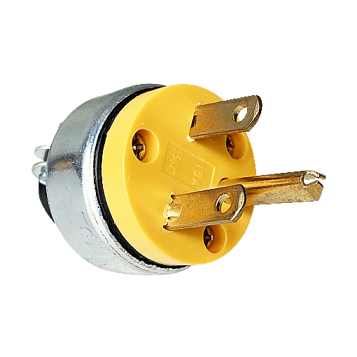 U44 15 Amp 250 Volt Grounding Straight Blade American Standard Audio Power Plug