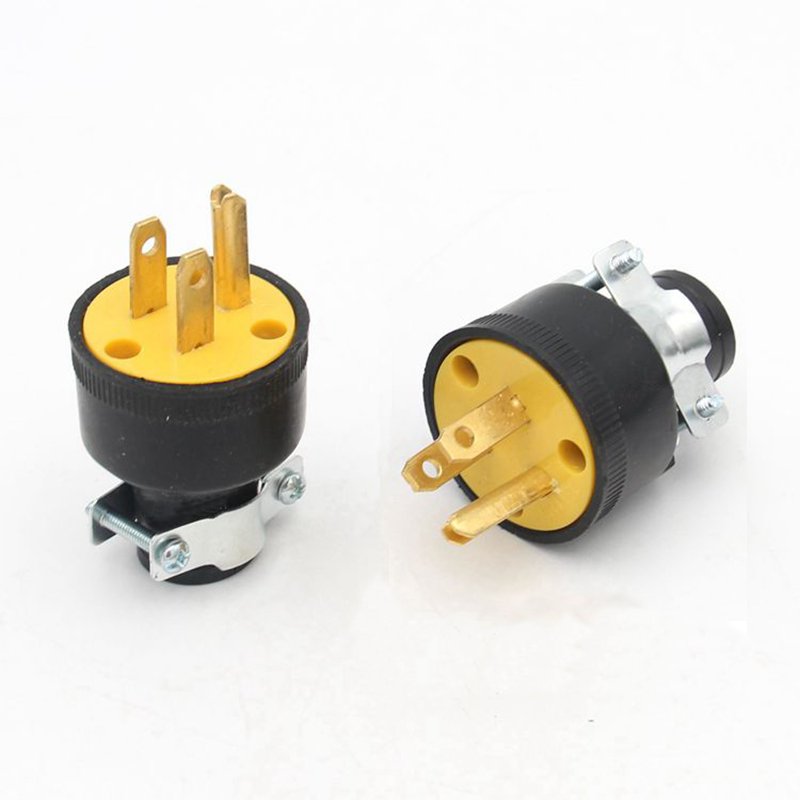 3 Pin Male Electrical Plug Heavy Duty Socket Male Plug 3 Prong Male Electrical Outlet