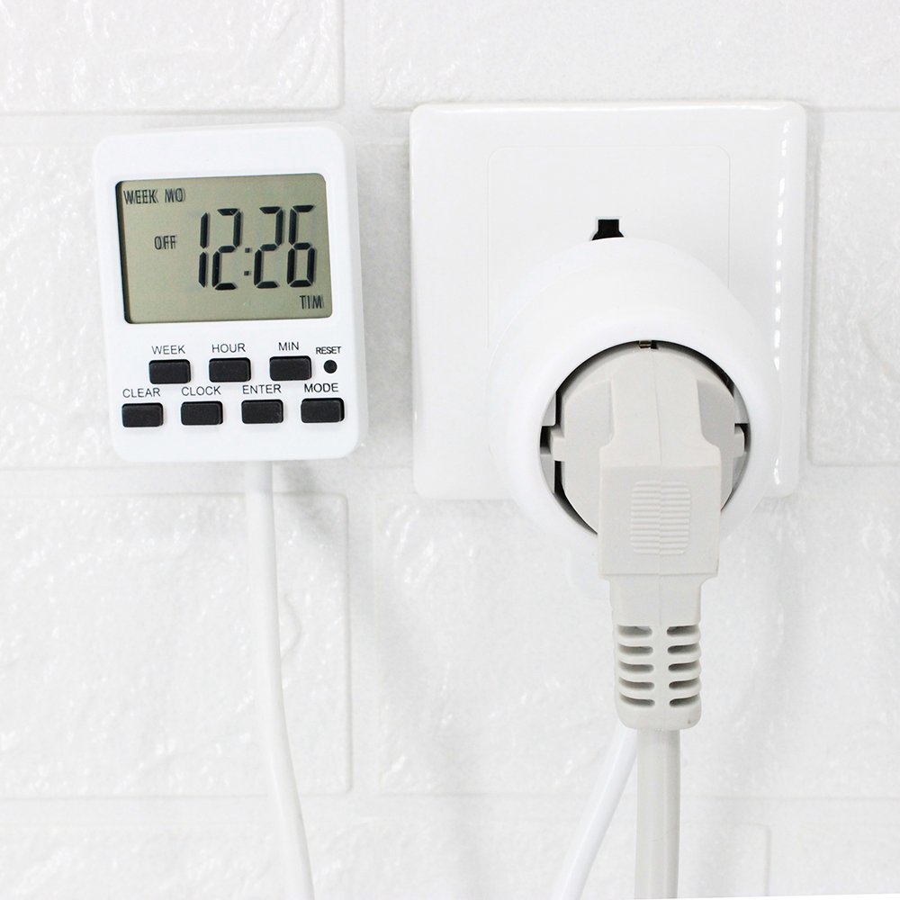 Digital Home Appliance Outlet Countdown Timer Programmable Timer Plug Socket