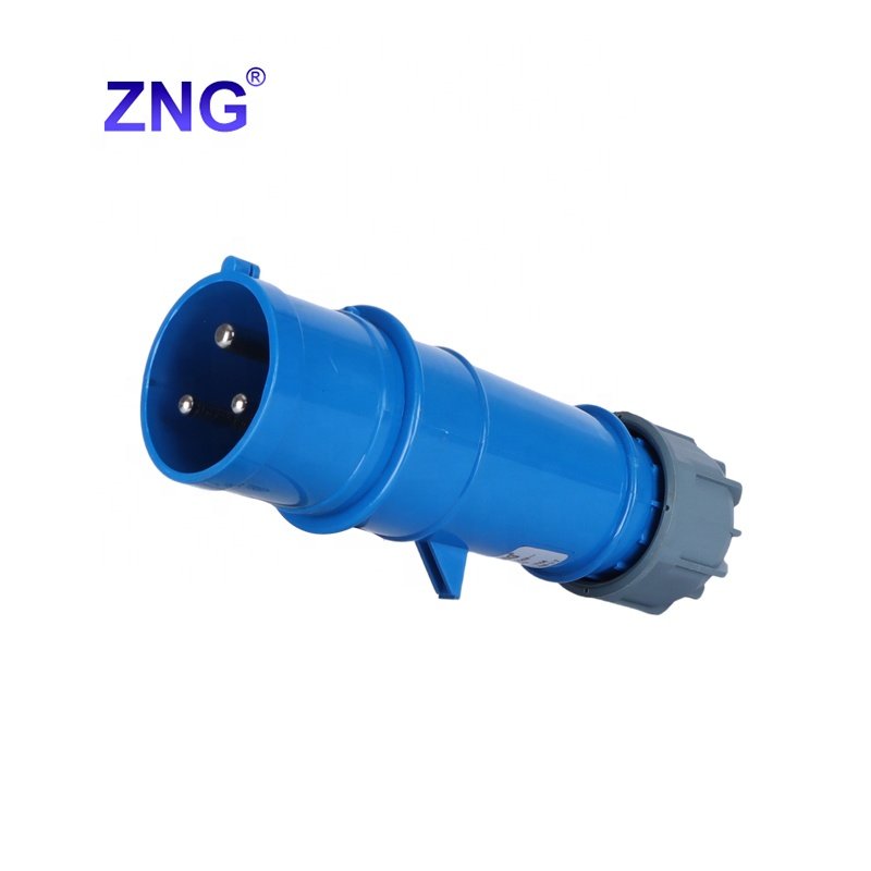 ZNG-0232 Single Phase 3 Pin 32 Amp Industrial Male Plug