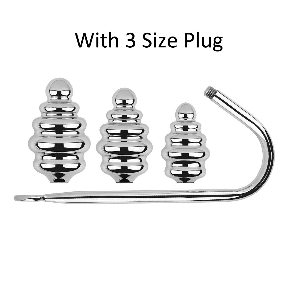S M L Stainless Steel Butt Plug Anal Sex Toys Anal Hook with Balls