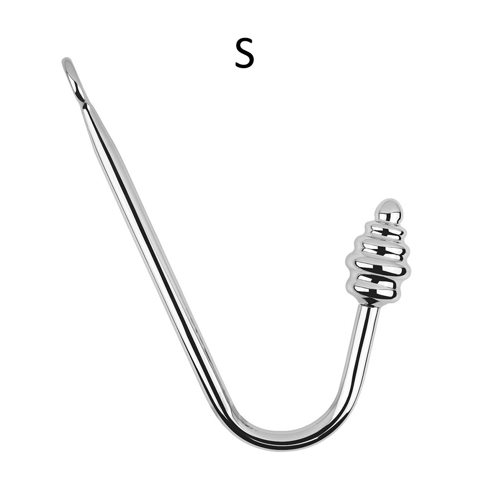 S M L Stainless Steel Butt Plug Anal Sex Toys Anal Hook with Balls