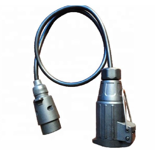 OEM 13 Pin Plug To 7 Pin euro trailer plug connector big round plug in plastic with RVV Cable set