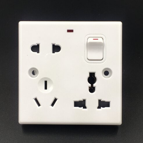 JN Bangladesh Chittagong Wall Switch Plug Socket Plate Outlet 6 pin Universal Socket 8 pin Multi function socket