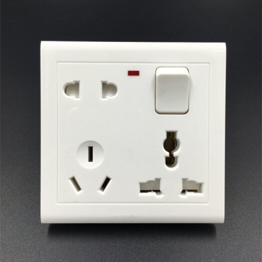 JN Bangladesh Chittagong Wall Switch Plug Socket Plate Outlet 6 pin Universal Socket 8 pin Multi function socket