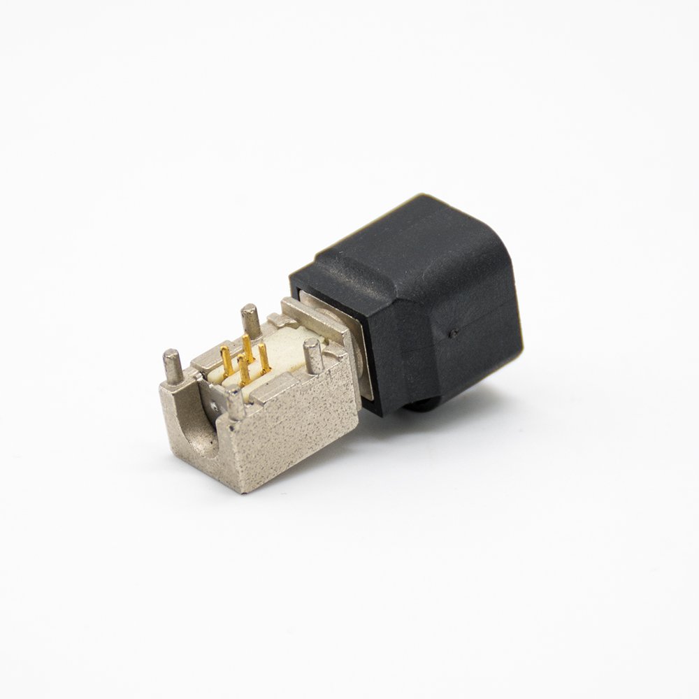 FAKRA and HSD Plug Connections 4 pin HSD A Connector Right Angle Through Hole PCB