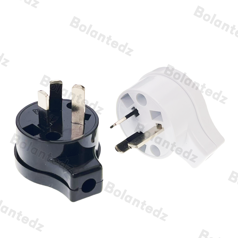 AU wiring Plug Type-I 3 Flat Pins 10A 250V Self assembling detachable Power Connector Electric 45 degree Bend For Australia