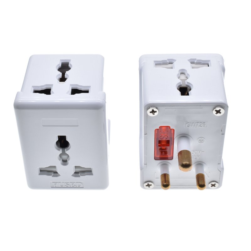 Universal to South Africa Plug Adapter 5A 250V Type-M Converter 3 in 1 Multifunction extension Power Connector For Travel