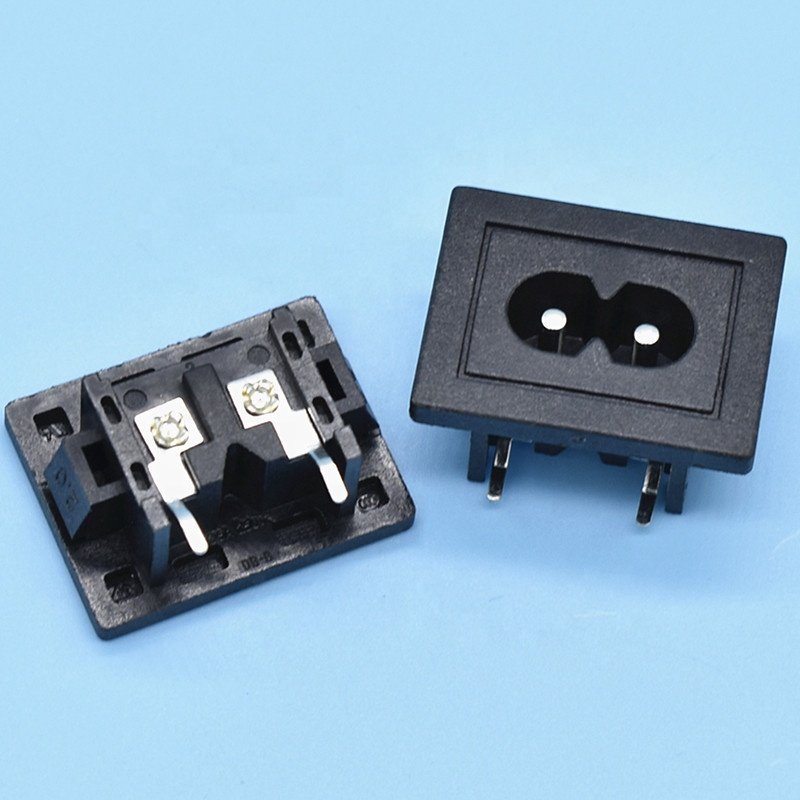 Iec320 Female Power AC Connector Socket IEC C8 Plug