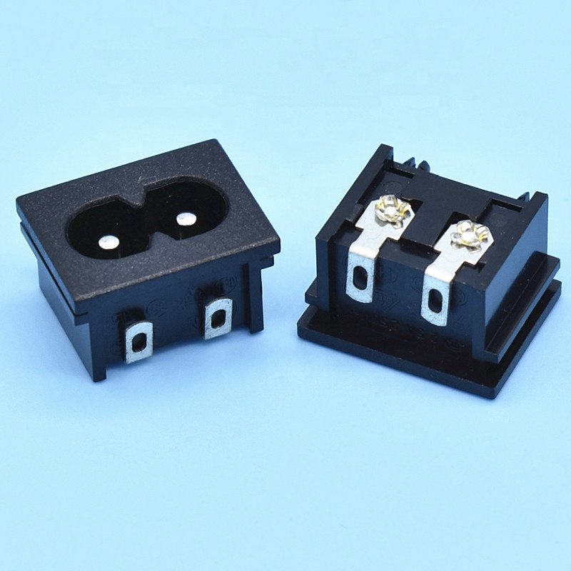 Iec320 Female Power AC Connector Socket IEC C8 Plug