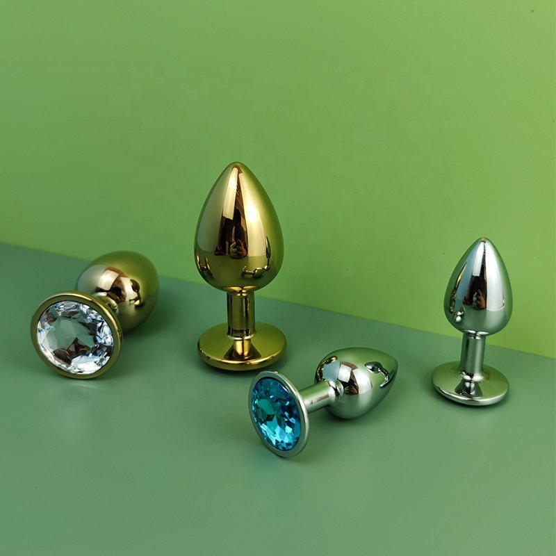 GINYA Metal Anal Plug Mini Size Anal Toy For Female And Male Adult Sex Toys Butt Plug