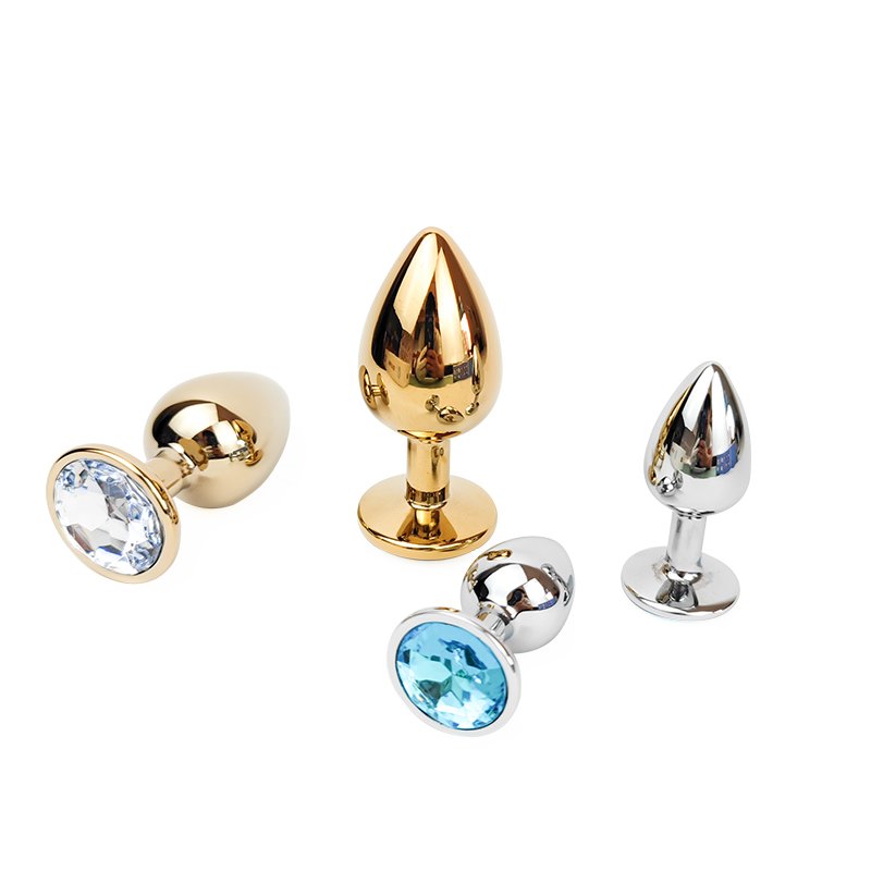 GINYA Metal Anal Plug Mini Size Anal Toy For Female And Male Adult Sex Toys Butt Plug